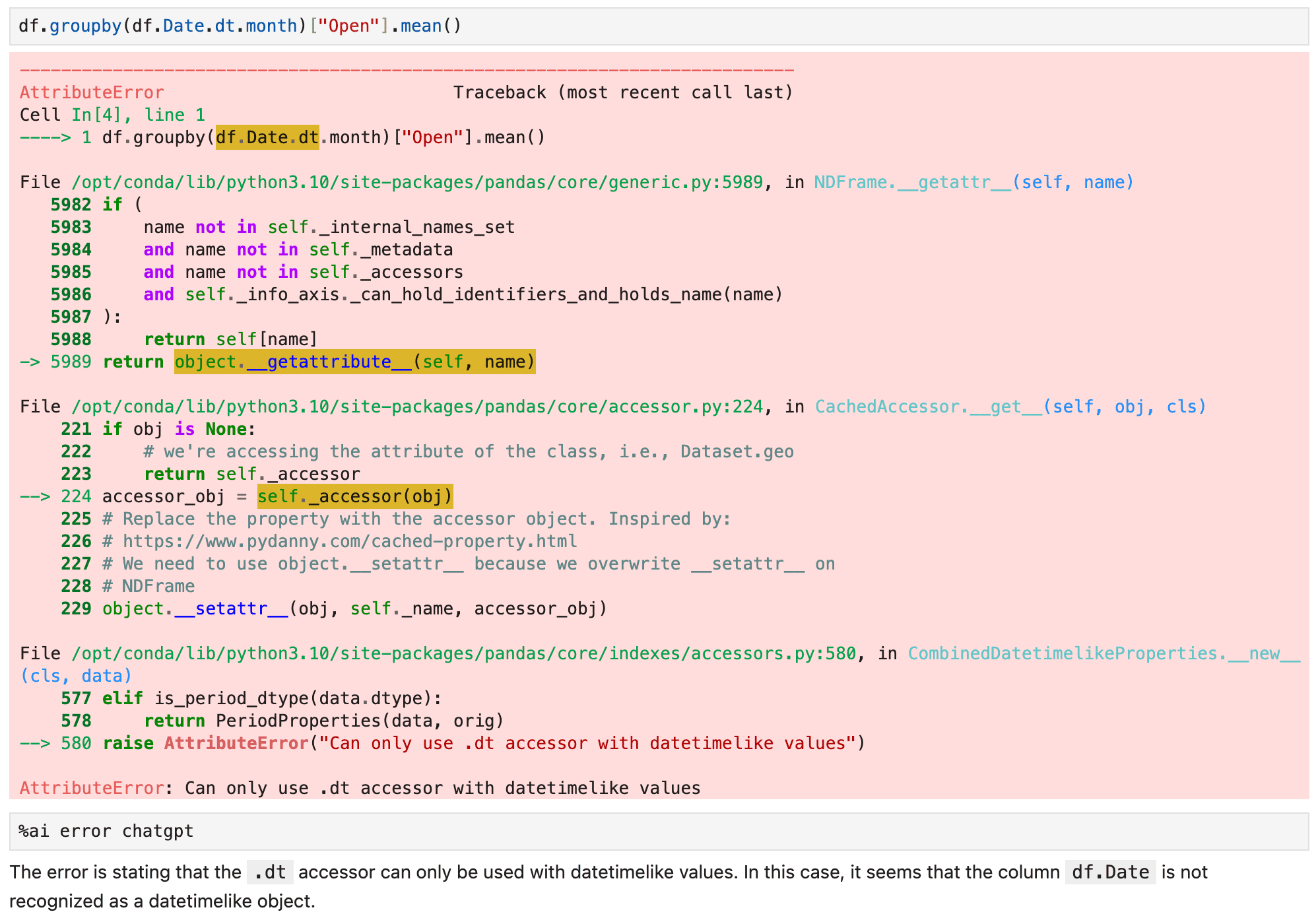 Debugging made easy with Jupyter AI